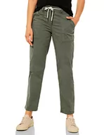 Spodnie damskie - Cecil Damskie spodnie bawełniane B375358, Desert Olive Green, W27/L30 - miniaturka - grafika 1