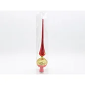 Ozdoby bożonarodzeniowe - Czubek na choinkę plastikowy 35 cm czerwony - miniaturka - grafika 1