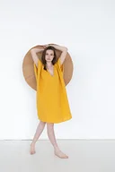 Bluzki damskie - Sukienka plazowa, tunika lniana luźna - miniaturka - grafika 1