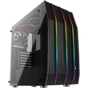 Obudowy komputerowe - Aerocool KLAW Black Glass RGB (AEROPGSKLAW-BG-RGB) - miniaturka - grafika 1