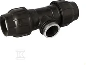 Łączniki, trójniki, kształtki - Trójnik zaciskowy PP 90st. 63x6/4"x63 GW gwint wewnętrzny PN16, do rur PE, kolor czarny - miniaturka - grafika 1