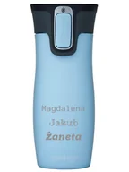 Kubki termiczne - Kubek termiczny z grawerem Contigo West Loop 2.0 470 ml - Błękitny - miniaturka - grafika 1