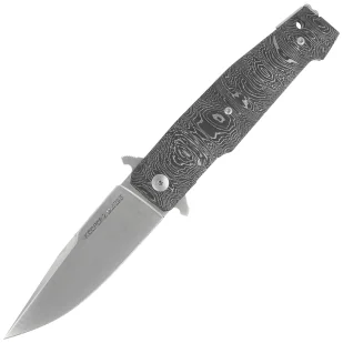 Nóż składany Viper Keeper 2 Damask Fat Carbon, Satin Elmax by Fabrizio Silvestrelli (V6000FCLD) - Noże - miniaturka - grafika 1