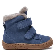 Buty dla chłopców - Kozaki Froddo Minni Suede G2110141-6 M Niebieski - miniaturka - grafika 1