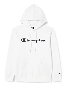 Champion Męska bluza z kapturem Legacy American Classics Heavy Powerblend z polarem, biała, S - Bluzy męskie - miniaturka - grafika 1
