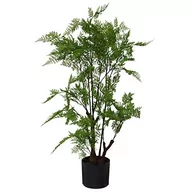 Sztuczne kwiaty - Leaf 90 cm sztuczna naturalna baza liściasta, paproć mchy średnia - miniaturka - grafika 1