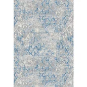 Dywany - Niebiesko-szary dywan w nowoczesną kratkę B6-N79 - miniaturka - grafika 1