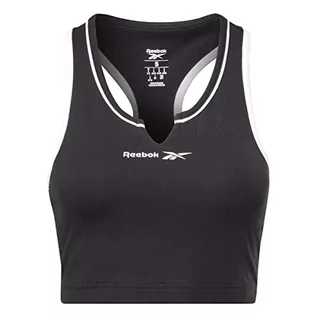 Biustonosze - Reebok Damski biustonosz sportowy, czarny, XL - grafika 1