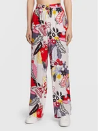 Spodnie damskie - United Colors Of Benetton Spodnie materiałowe 4OAKDF01I Kolorowy Relaxed Fit - miniaturka - grafika 1