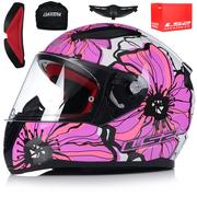 Kaski motocyklowe - LS2 FF353 POPPIES DAMSKI KASK MOTOCYKLOWY rozm.XS - miniaturka - grafika 1