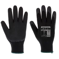 Rękawice robocze - PORTWEST A150 RĘKAWICA CLASSIC GRIP - LATEKS; CZARNY - miniaturka - grafika 1