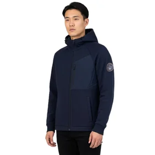 Bluza męska Napapijri Bines z kapturem rozsuwana granatowa-S - Bluzy męskie Bluza męska Napapijri Bines z kapturem rozsuwana granatowa-S - Bluzy męskie - miniaturka - grafika 1