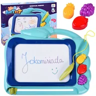 Zabawy w naśladowanie dorosłych - Znikopis z kolorowym tłem tablica stempelki ZA4201 - miniaturka - grafika 1