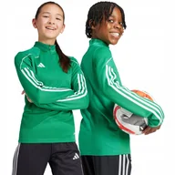 Bluzy damskie - Bluza dla dzieci adidas Tiro 23 League Training Top zielona IB8473 116cm - miniaturka - grafika 1