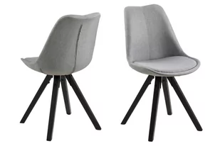 D2.Design Krzesło Dima light grey/black 112301 - Krzesła - miniaturka - grafika 2