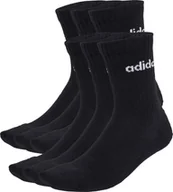 Skarpety termoaktywne - Skarpety adidas Linear Crew Socks Cushioned 6 Pair Pack czarne JL6094 37-39 - miniaturka - grafika 1