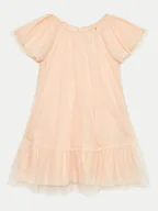 Sukienki i spódniczki dla dziewczynek - OVS Sukienka elegancka 1970917 Różowy Regular Fit - miniaturka - grafika 1