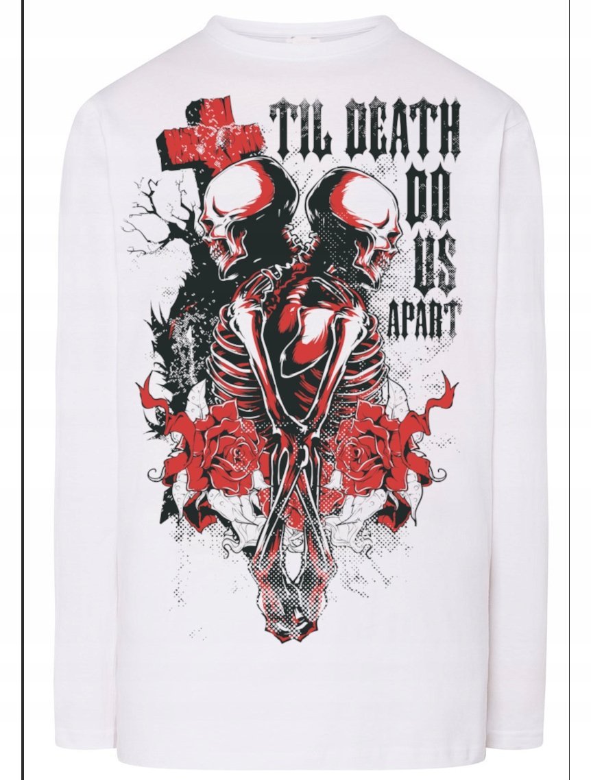 Longsleeve męski nadruk Szkielety Rozm.M
