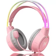 Słuchawki - ONIKUMA X15 Pro różowy - miniaturka - grafika 1