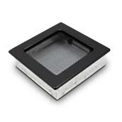 Akcesoria kominkowe - 4 Fire Kratka kominkowa czarna 17 cm x 17 cm - miniaturka - grafika 1