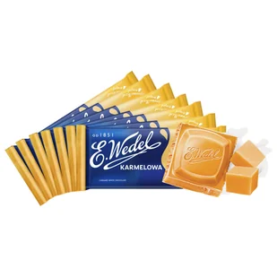 Czekolada biała karmelowa 7 sztuk x 80 g E.Wedel - Czekolada - miniaturka - grafika 1