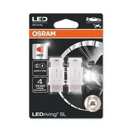 Żarówki samochodowe - Żarówki Osram Led P27/7W 3157Drp-02B (2 Sztuki) Czerwone - miniaturka - grafika 1