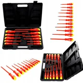 Śrubokręty - KRAFT&DELE Śrubokręty wkrętaki wzmacniane izolowane 11 szt walizka KD10333 - miniaturka - grafika 1