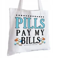 Torby i wózki na zakupy - Torba Bawełniana biała dla Farmaceuty Na Prezent ekologiczna Trwały Nadruk - miniaturka - grafika 1