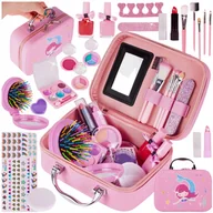 Zabawki kreatywne - Kuferek Kosmetyków Mała Syrenka dla Dzieci Zestaw do Makijażu i Paznokci - miniaturka - grafika 1