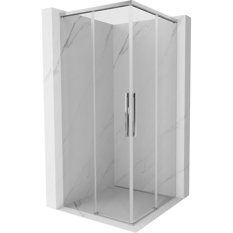 Mexen Rox Duo kabina prysznicowa rozsuwana 100 x 100 cm, transparent, chrom - 8C2D-100-100-01-00