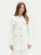 Płaszcze damskie - Guess Płaszcz przejściowy W5RL20 WGVS2 Biały Regular Fit - miniaturka - grafika 1