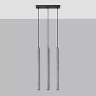 Lampy sufitowe - Pastelo lampa wisząca 3xG9 czarna/beton SL.1272 - miniaturka - grafika 1