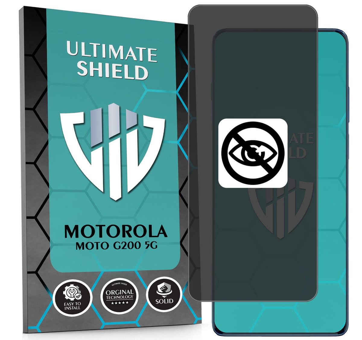 NAJLEPSZA FOLIA 5D ANTYSZPIEGOWSKA DO MOTOROLA MOTO G200 5G HYDROŻELOWA