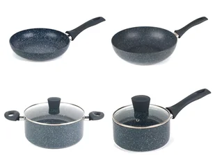 Russell Hobbs Wok / Patelnia / Rondel / Garnek aluminiowy Blue Marble - Patelnie - miniaturka - grafika 1