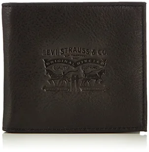 Levi's Clairview Bifold 222539-4 męski portfel na monety, 2 x 10 x 11 cm (szer. x wys. x głęb.), czarny - Schwarz 59 - jeden rozmiar - Moda i Uroda OUTLET - miniaturka - grafika 1