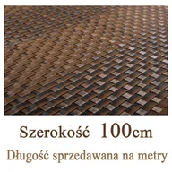 Parawany - Mata,osłona balkonowa z technorattanu, kolor mix-brąz, szerokość 1,00 m - miniaturka - grafika 1