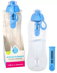 Butelka Filtrująca Dafi Soft 0,5L + 2 Filtry Niebieska - Butelki filtrujące - miniaturka - grafika 1