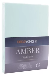 DecoKing Jersey/AMBER/FROZENBLUE/120-140x200+30 - Prześcieradła - miniaturka - grafika 1