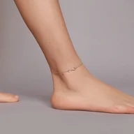 Bransoletki - BRANSOLETKA NA NOGĘ - Bransoletka na Nogę Nieskończoność - miniaturka - grafika 1