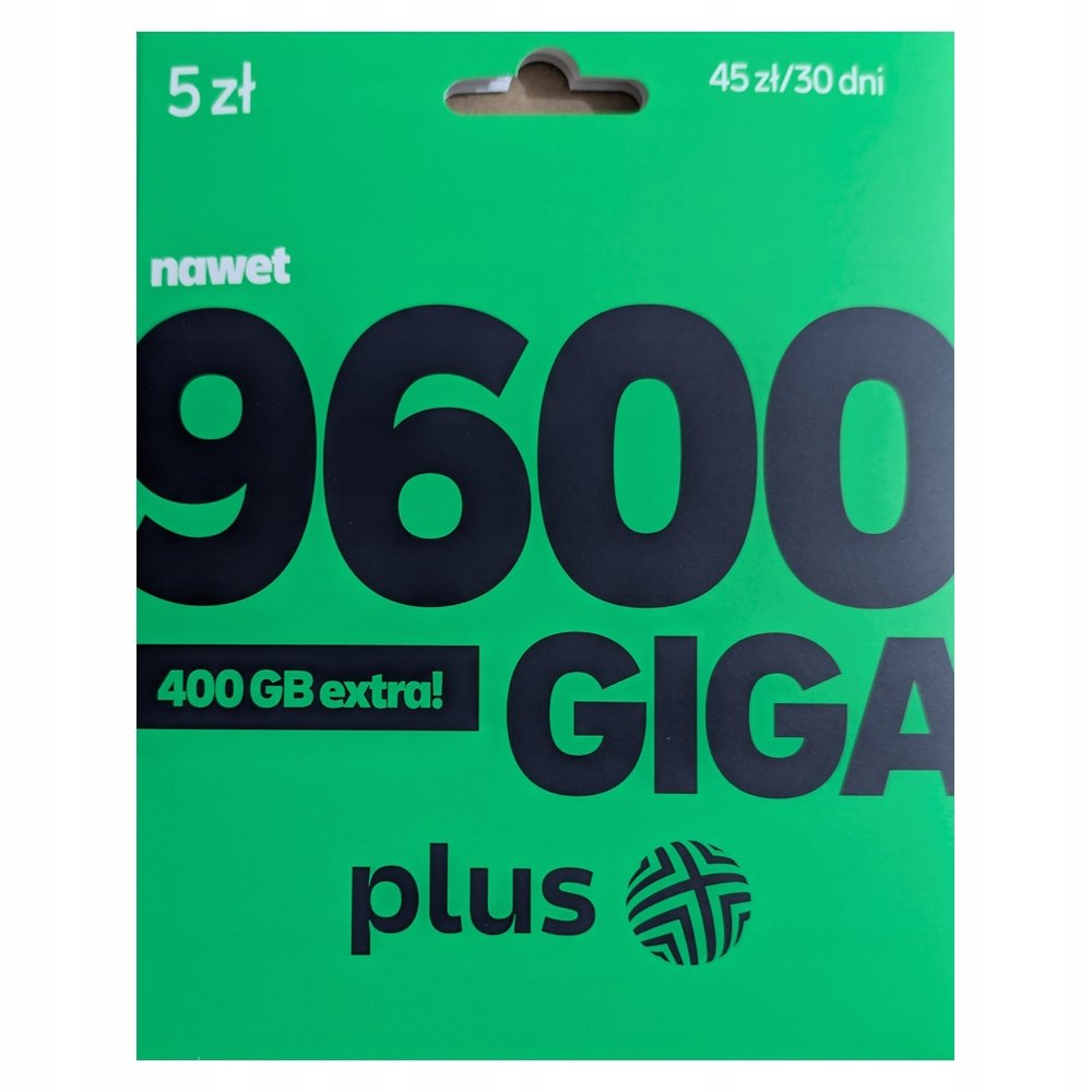 100x Starter Plus 5 zł taryfa Giga Plus na kartę Karta Sim hurt 100 sztuk