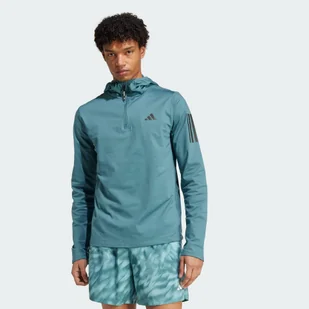 Bluza z kapturem Own The Run Winterized Hooded Half-Zip - Bluzy sportowe damskie - miniaturka - grafika 1