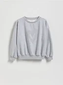 Bluzy dla dziewczynek - Reserved - Bluza z aplikacją - jasnoszary - miniaturka - grafika 1