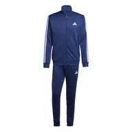 Dresy męskie - Męski Dres ADIDAS M 3S FT TT TS JI8873 – Granatowy - miniaturka - grafika 1