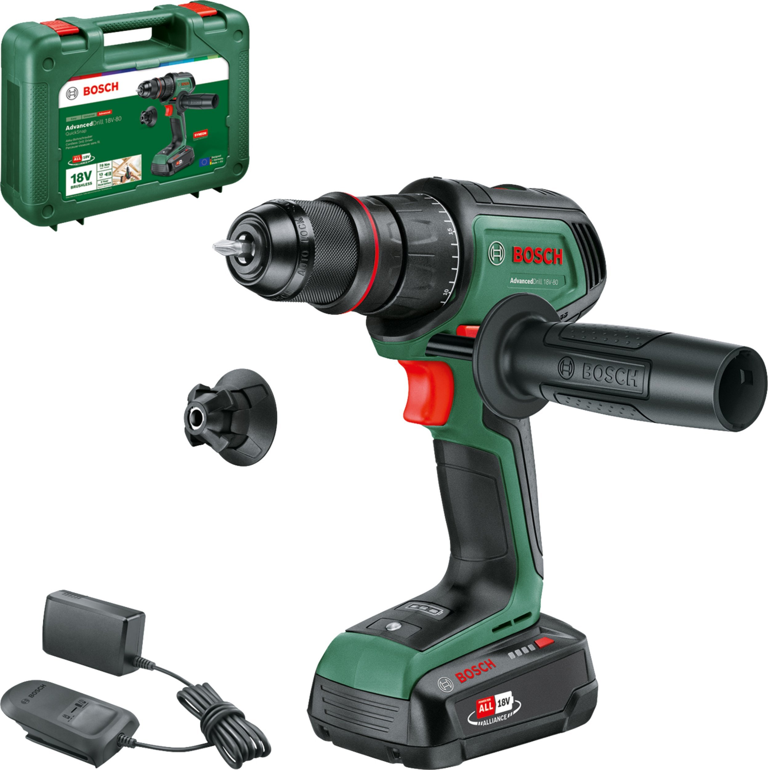 Bosch AdvancedDrill 18V-80 QuickSnap 1 x akumulator 2.5 Ah 06039E2001