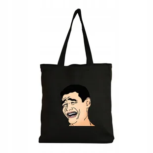 Eko Torba Bawełniana na ramię Zakupy Shopper Torebka Mem Mina twarz 2 - Torby i wózki na zakupy - miniaturka - grafika 1