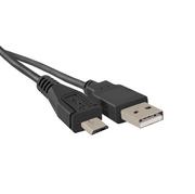 Kable USB - Qoltec Kabel USB AM / micro USB BM 0,25m 50494 - miniaturka - grafika 1