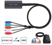 Inne akcesoria audio-wideo - Konwerter Adapter obrazu i dźwięku z component YPbPr L/P Audio - 5x chinch na HDMI - miniaturka - grafika 1