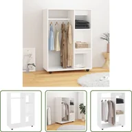 Szafy - The Living Store Szafa biała 80x40x110 cm Materiał drewnopochodny - miniaturka - grafika 1