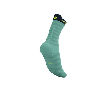 COMPRESSPORT Skarpetki do biegania PRORACING SOCKS V4 ULTRALIGHT RUN HIGH shell blue/blues - Skarpetki sportowe męskie - miniaturka - grafika 5