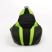 Fotele i pufy dla dzieci - Pufa Worek Dla Dzieci Gamebagos Zielony - miniaturka - grafika 1